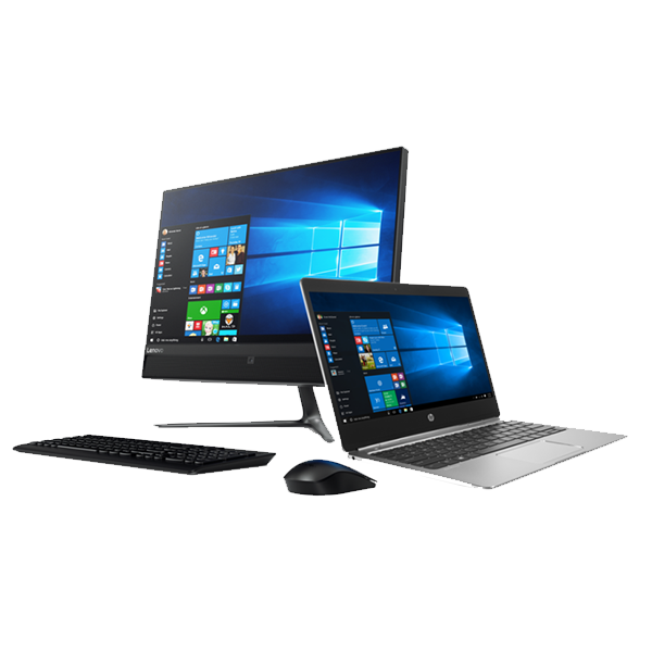 Desktop and laptops